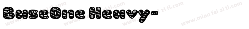 BaseOne Heavy字体转换